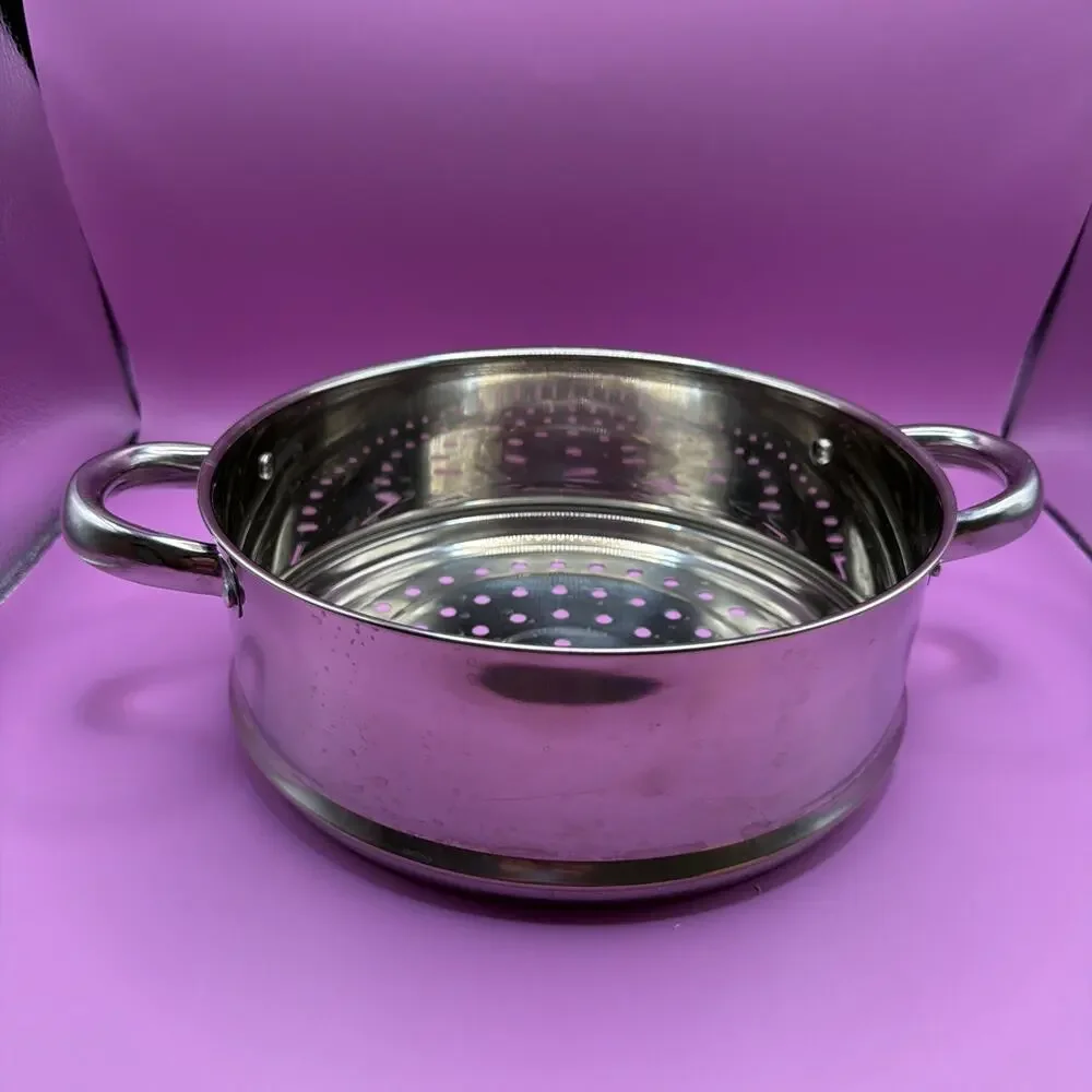 Stainless Steel Steamer Strainer 10” Diameter x 4” Deep